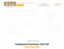 Tablet Screenshot of lifeandhealthresearchgroup.com